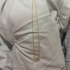 Gold CD Necklace